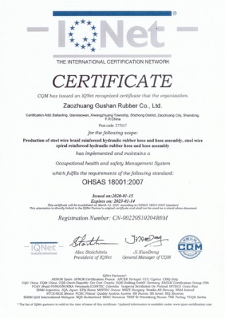 OHSAS I8001:2007