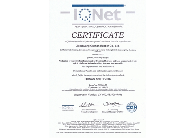OHSAS I8001:2007