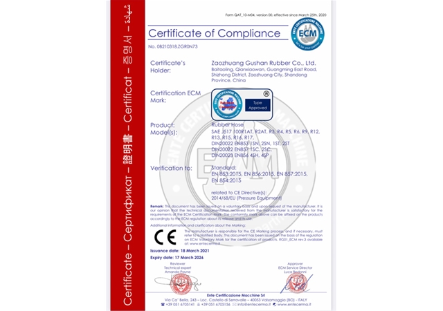 Certificate Of Compliance