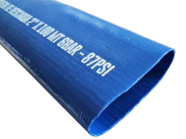PVC leegplat slang